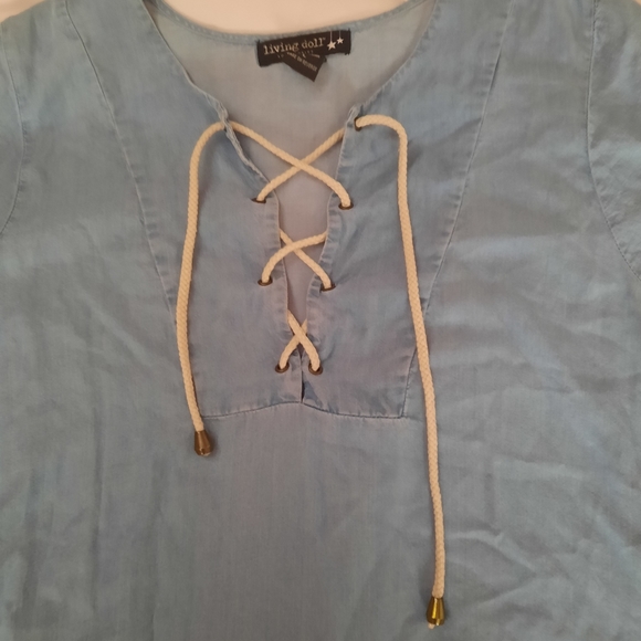 Living Doll blue dress - Picture 2 of 4